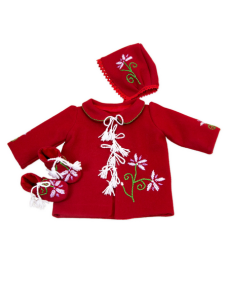 Palton si accesorii brodate manual