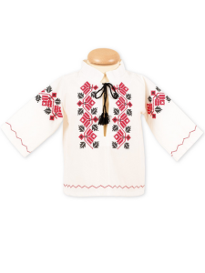 Costum botez baieti brodat manual