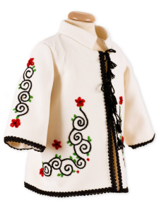 Costum botez baieti brodat manual